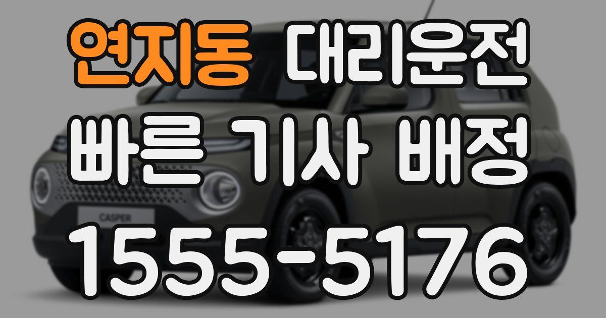 일일대리기사
