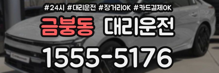 금붕동 대리운전