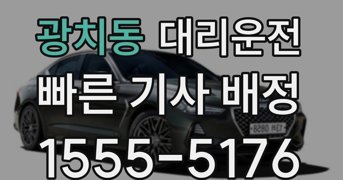 일일대리기사
