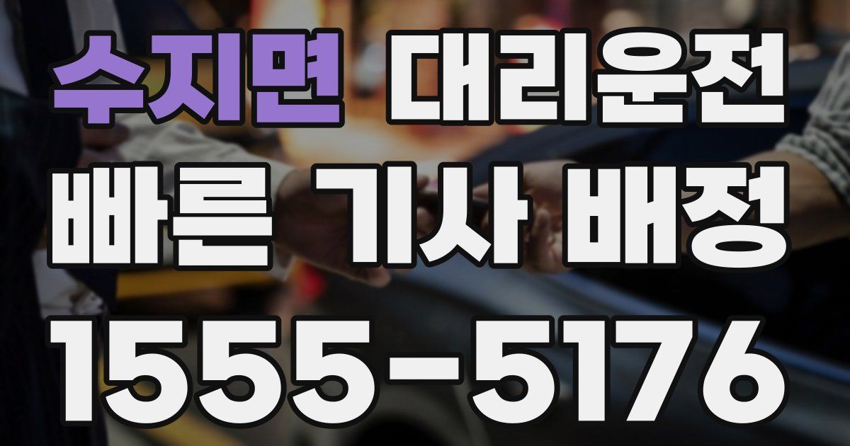 일일대리기사