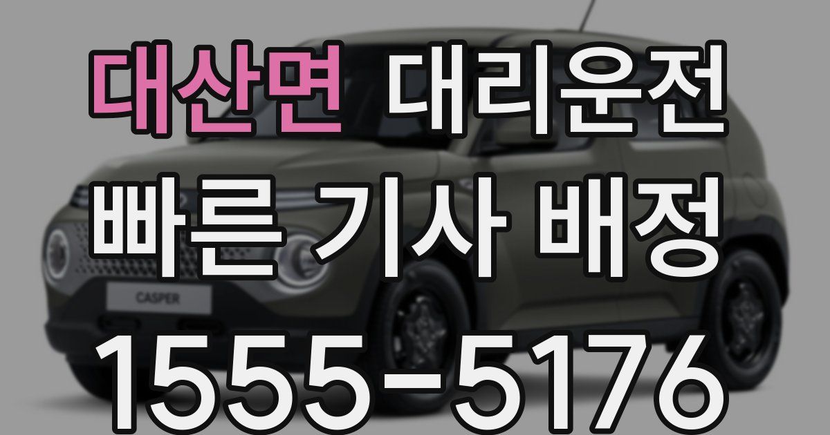 일일대리기사