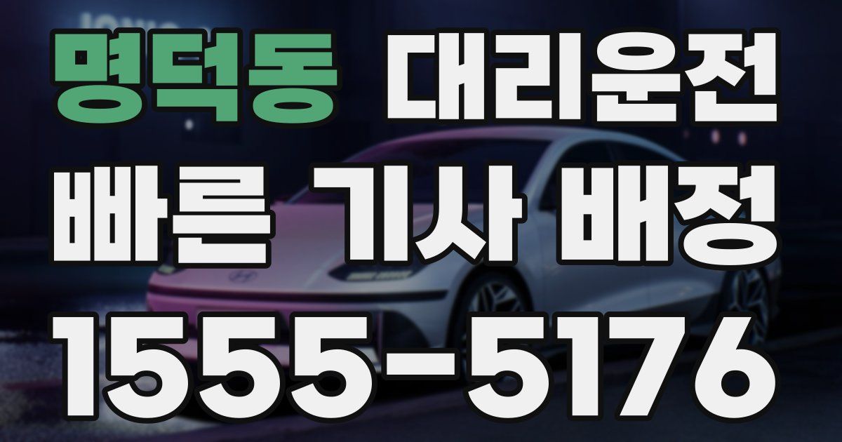 일일대리기사