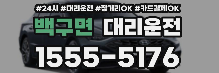 백구면 대리운전