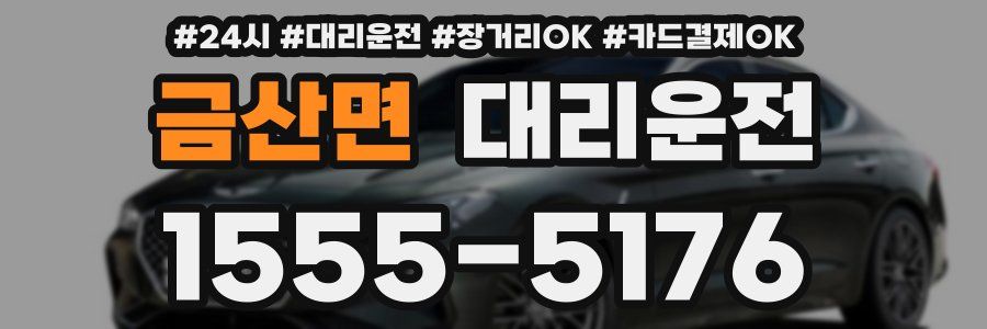 금산면 대리운전