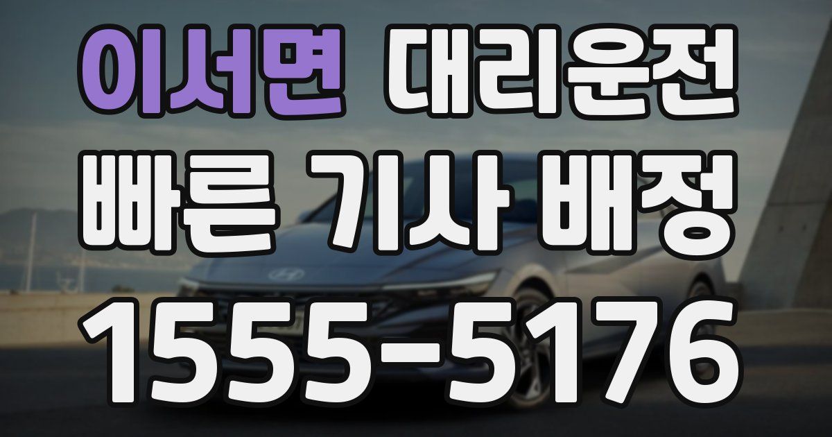 일일대리기사