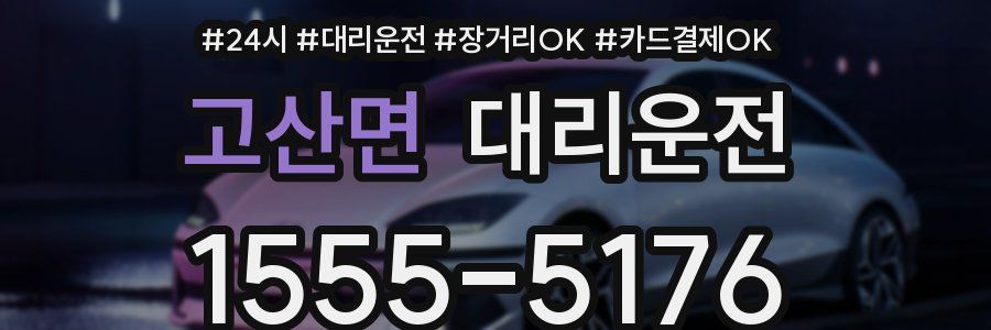 고산면 대리운전
