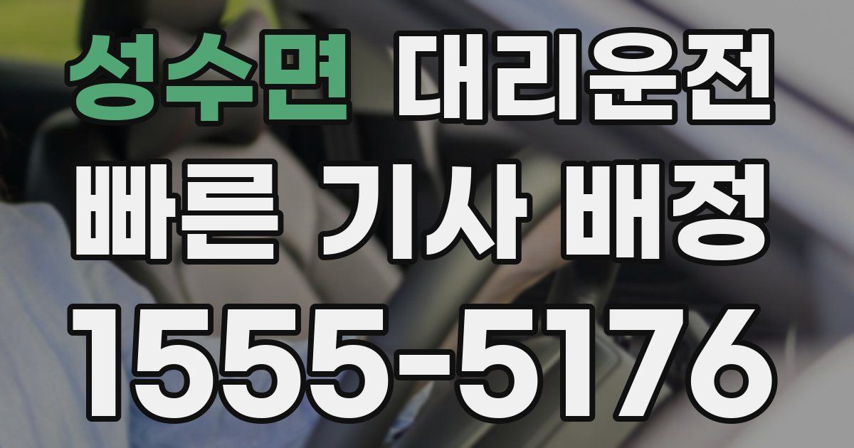 일일대리기사