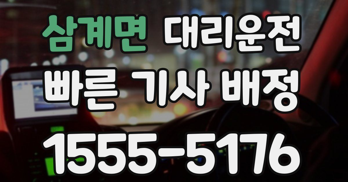일일대리기사