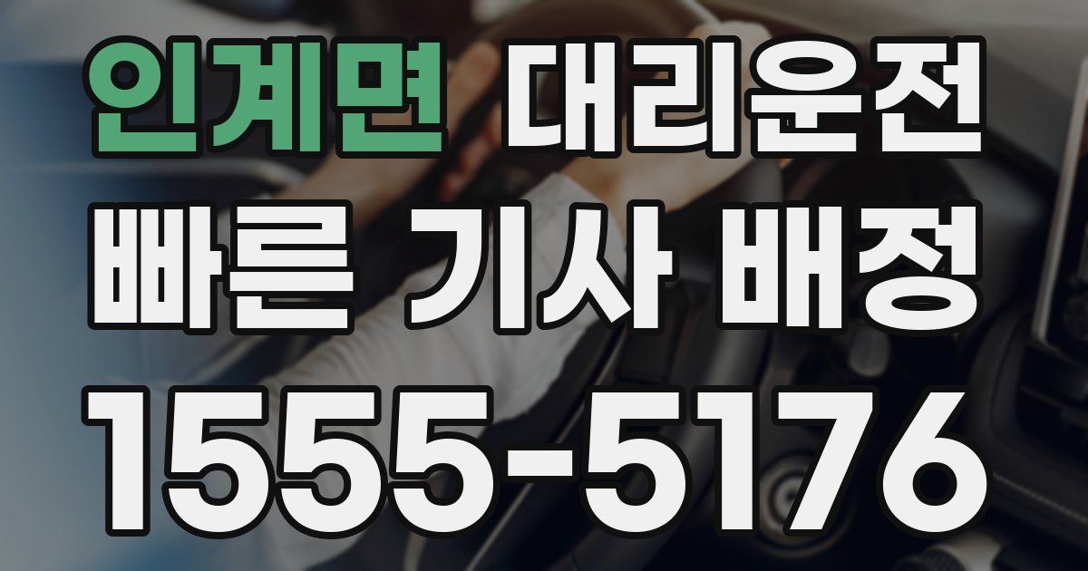 일일대리기사