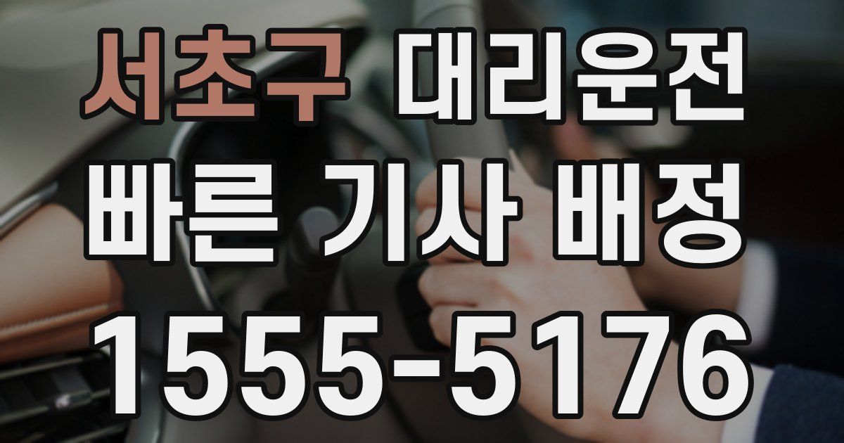 일일대리기사