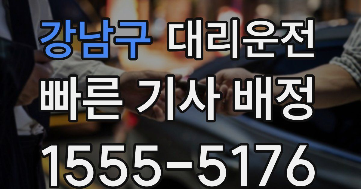 일일대리기사