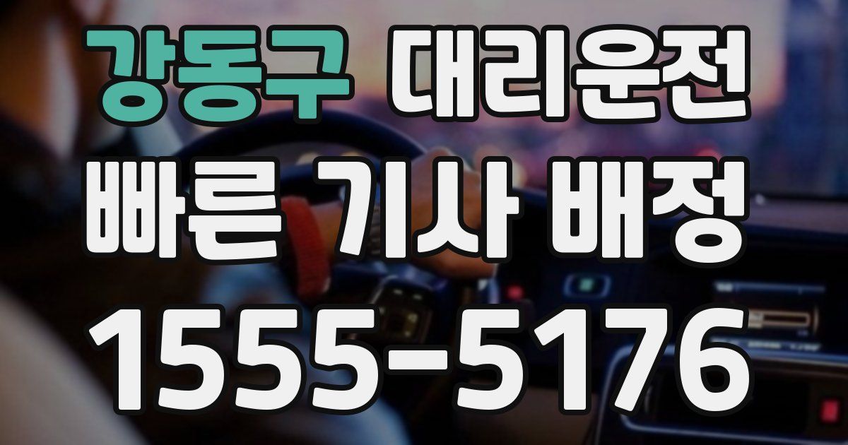 일일대리기사