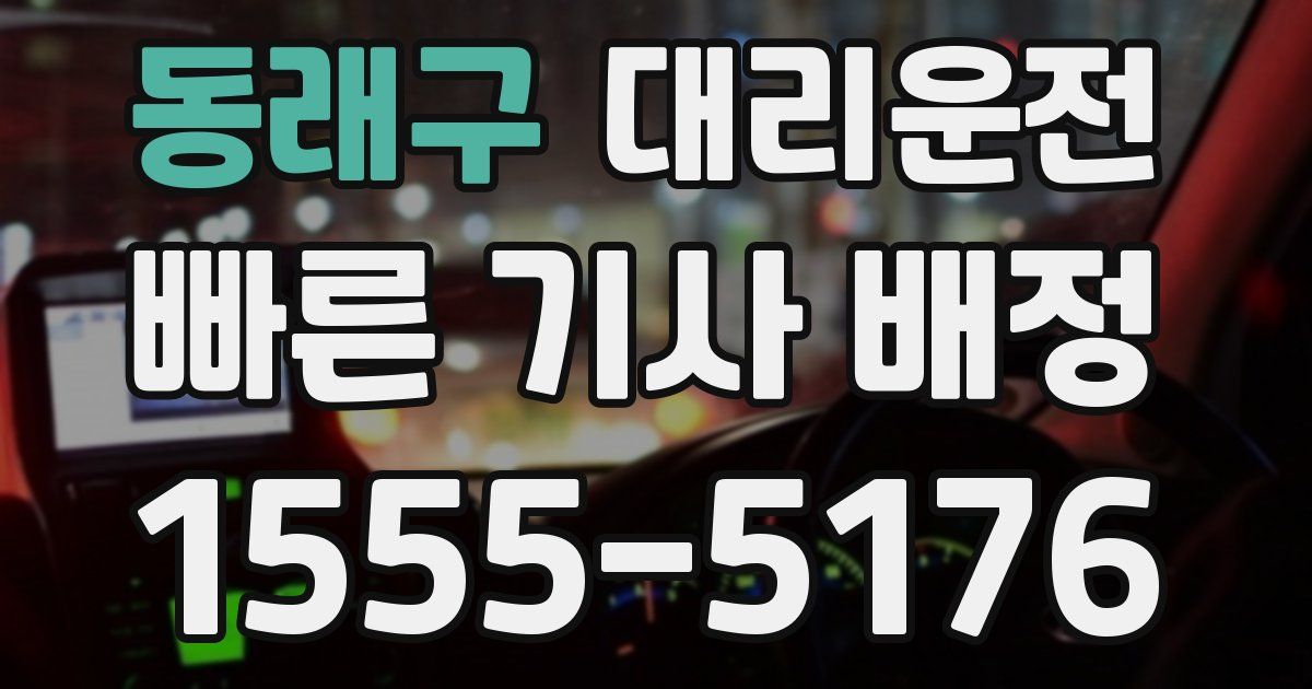 일일대리기사
