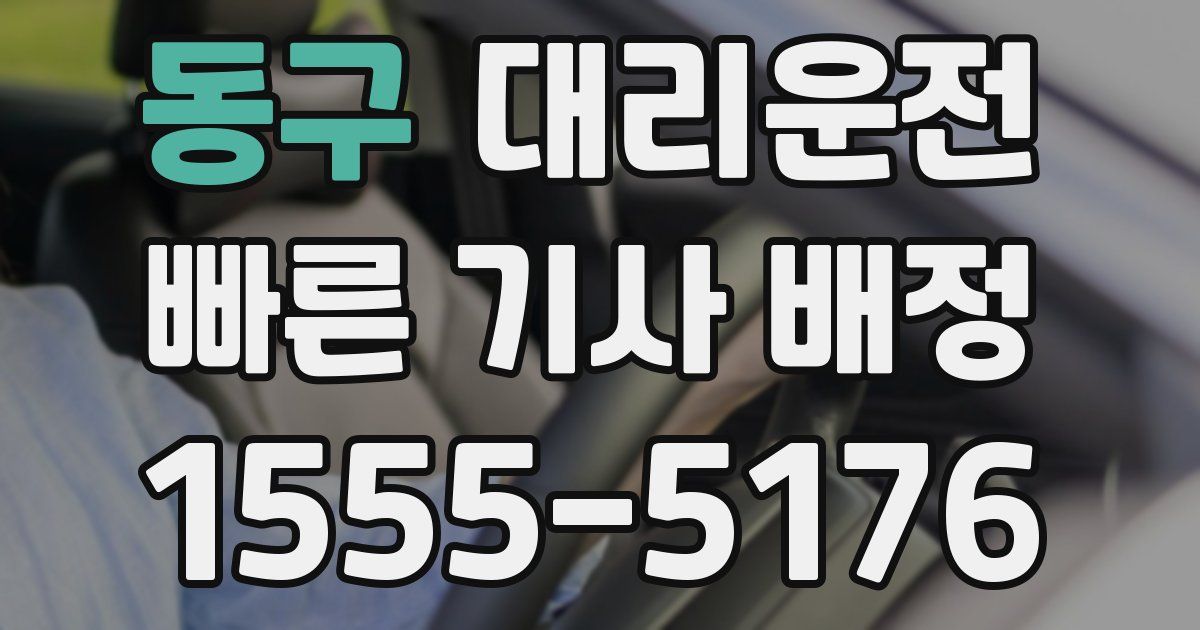 일일대리기사