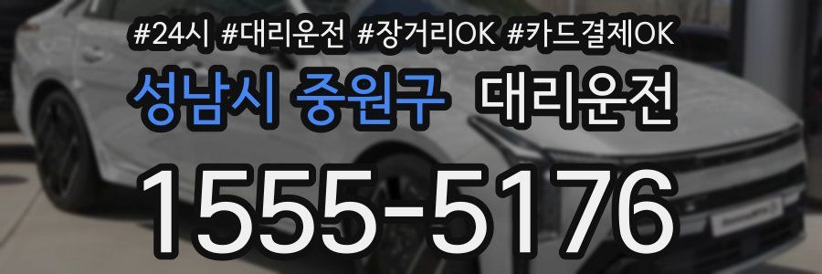 성남시 중원구 대리운전