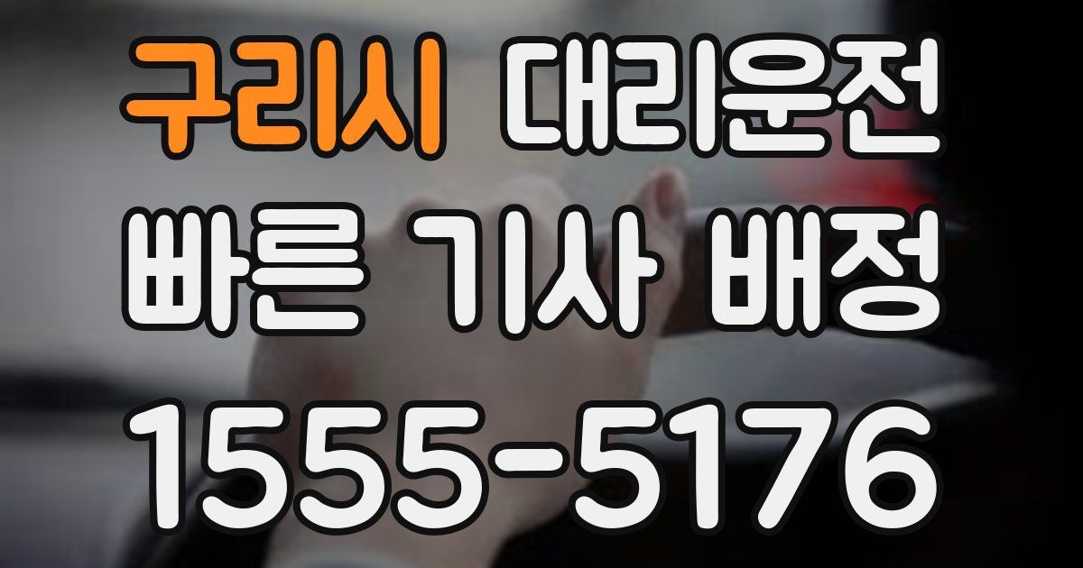 일일대리기사