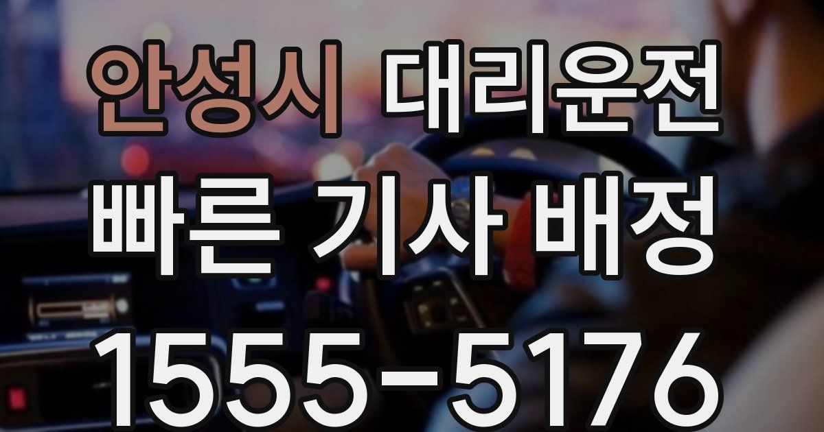 일일대리기사