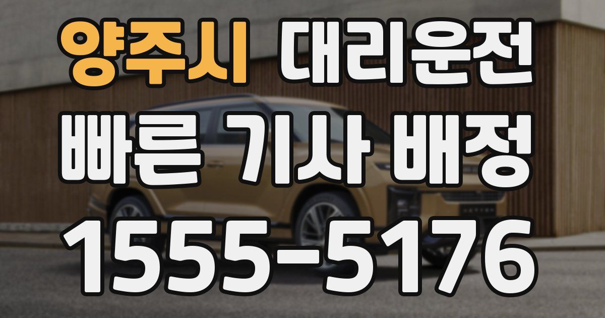 일일대리기사
