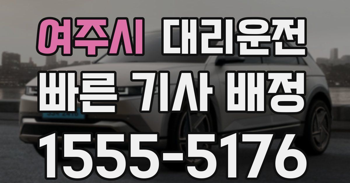 일일대리기사