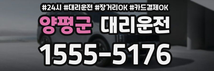 양평군 대리운전