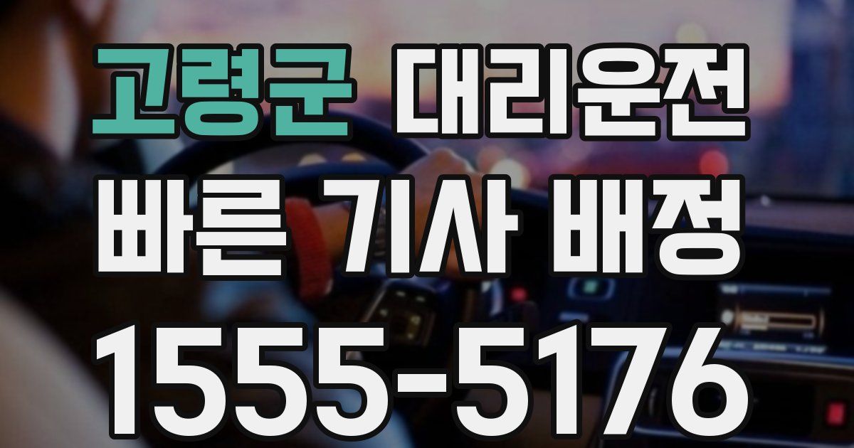 일일대리기사