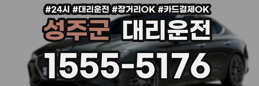 성주군 대리운전