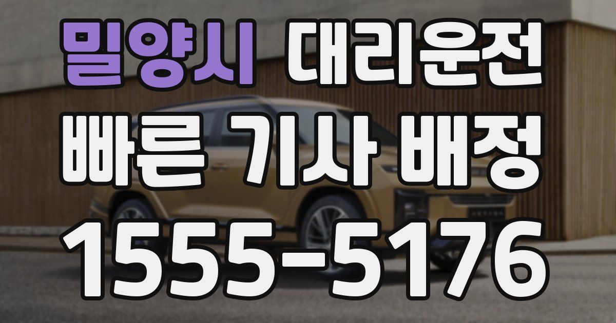 일일대리기사