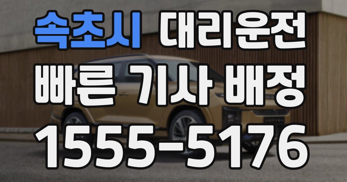 일일대리기사
