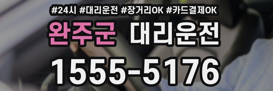 완주군 대리운전