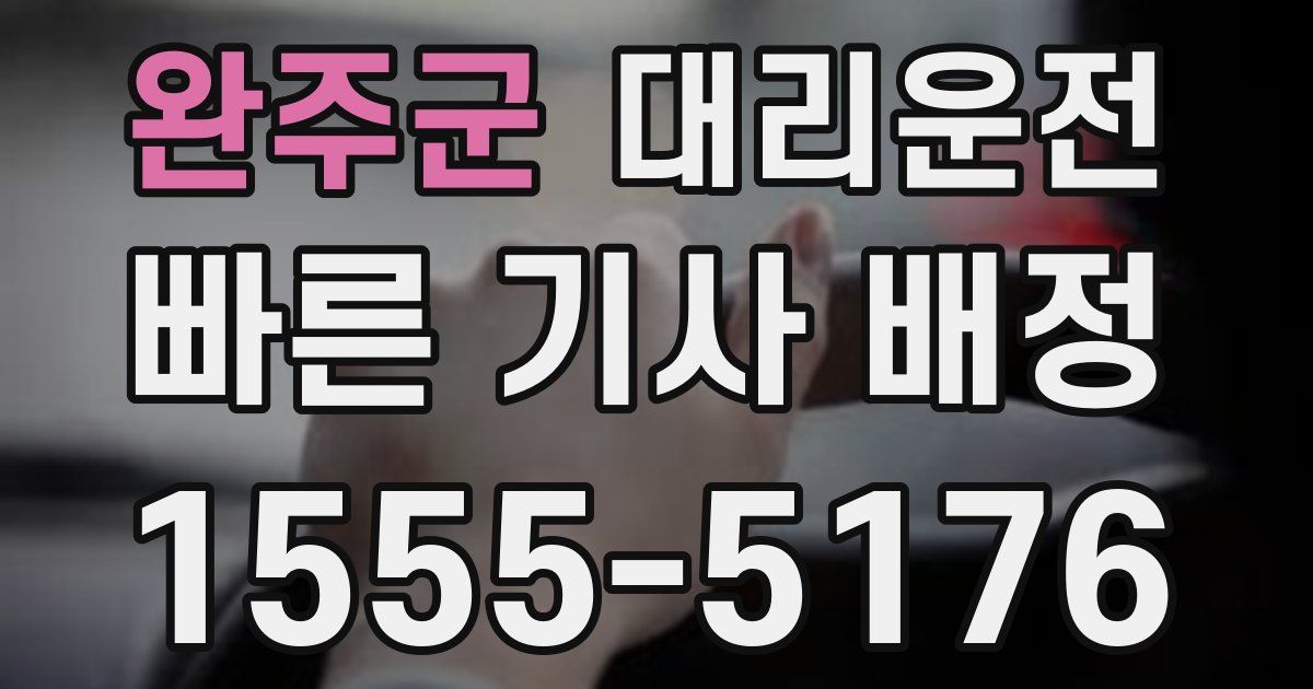일일대리기사