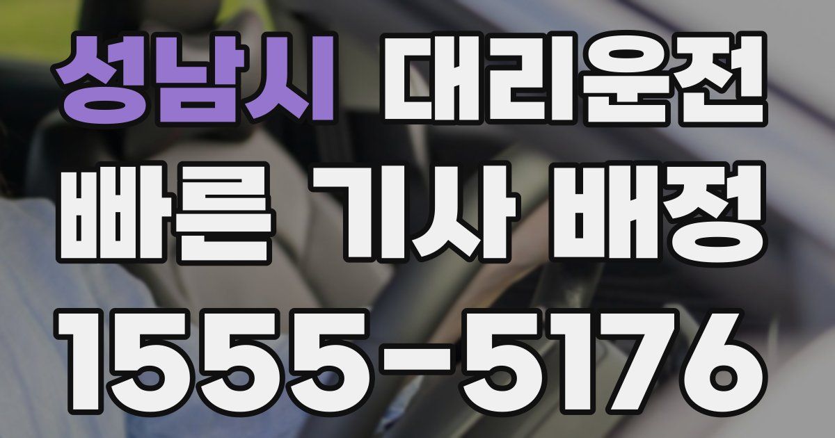 일일대리기사
