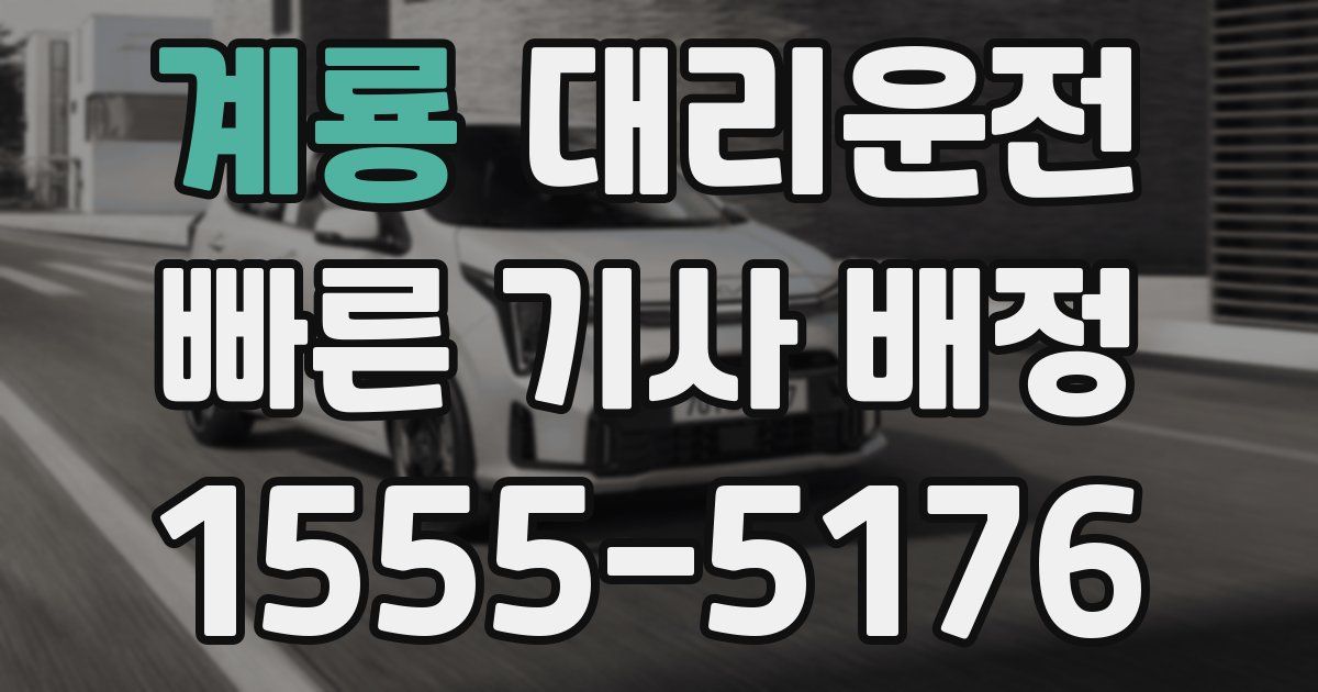 일일대리기사