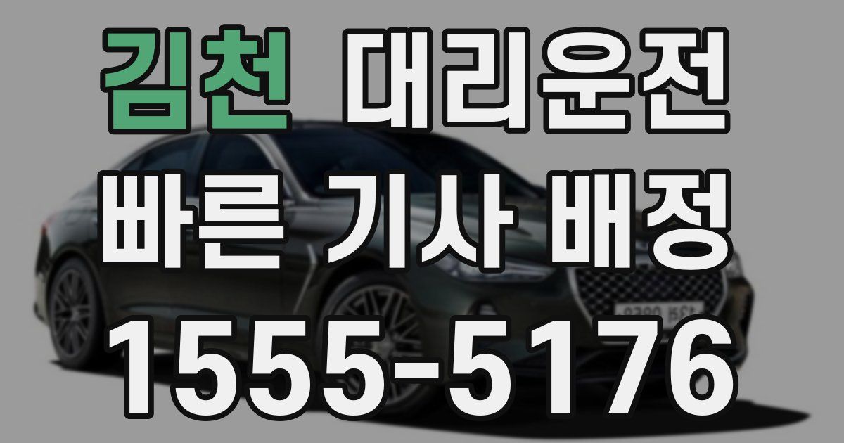 일일대리기사