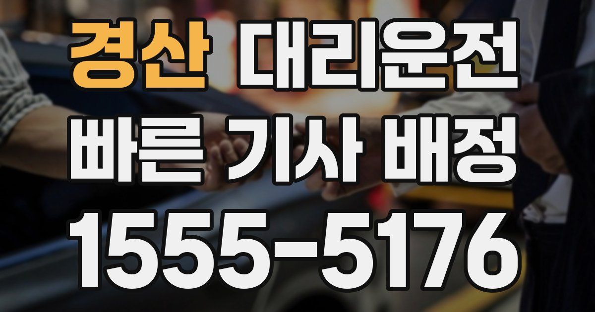 일일대리기사