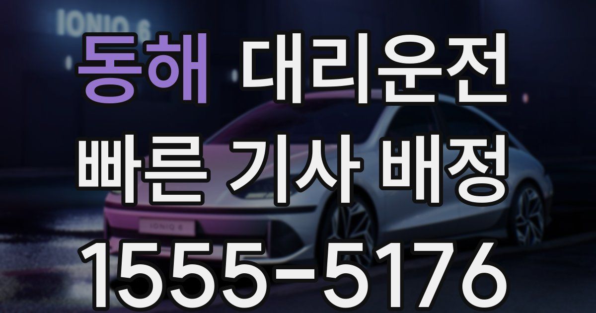 일일대리기사