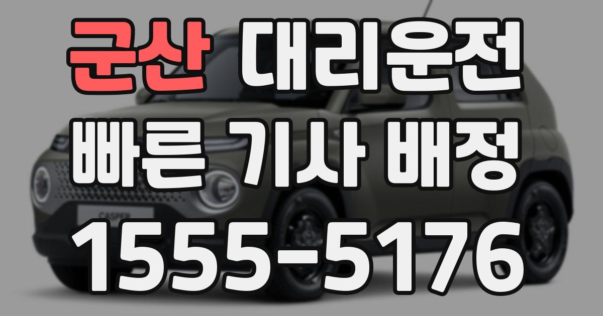 일일대리기사
