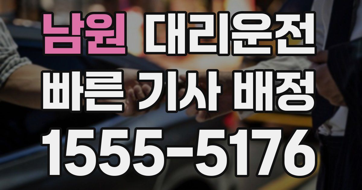 일일대리기사