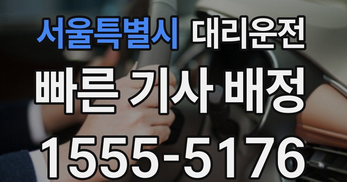 일일대리기사