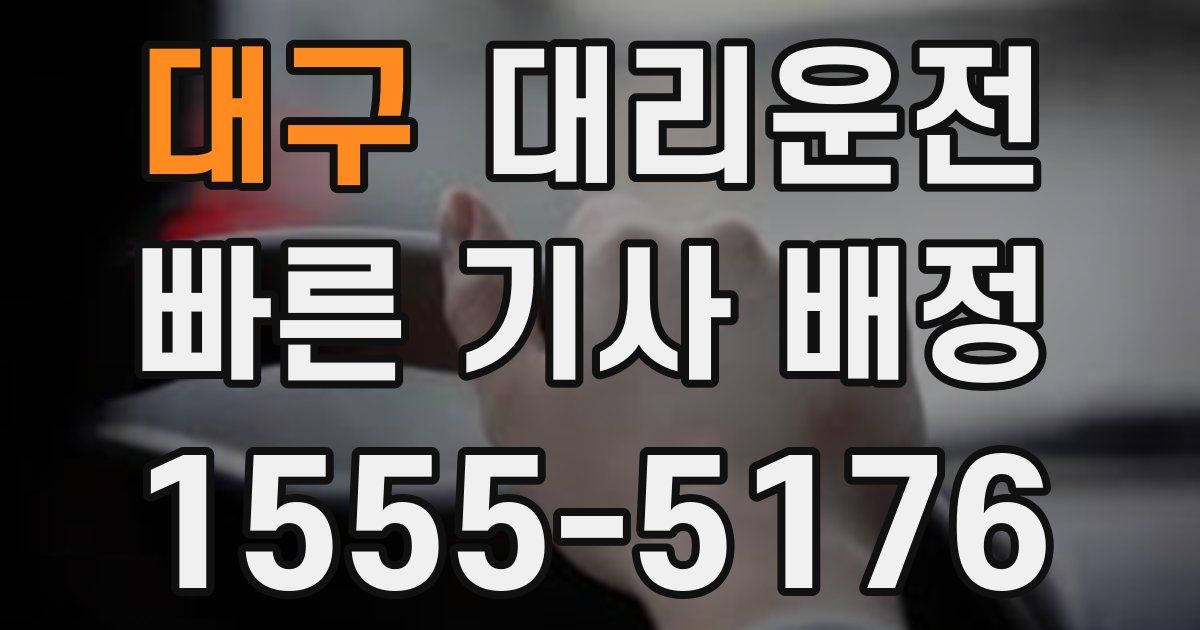 일일대리기사