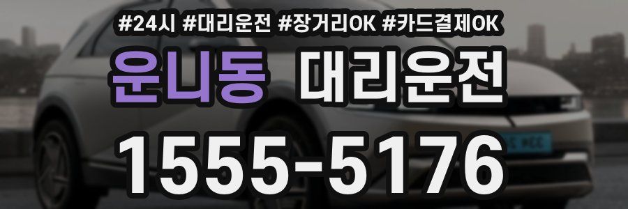 운니동 대리운전