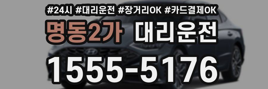 명동2가 대리운전