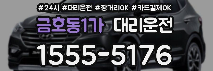 금호동1가 대리운전