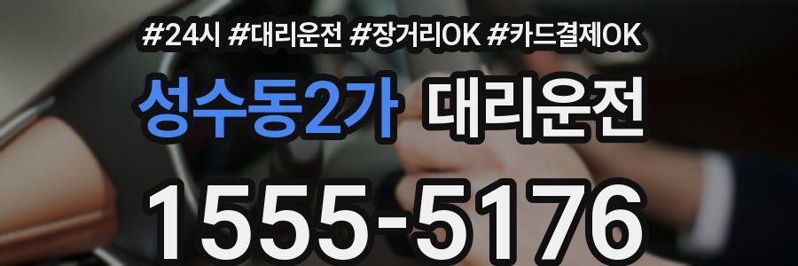 성수동2가 대리운전