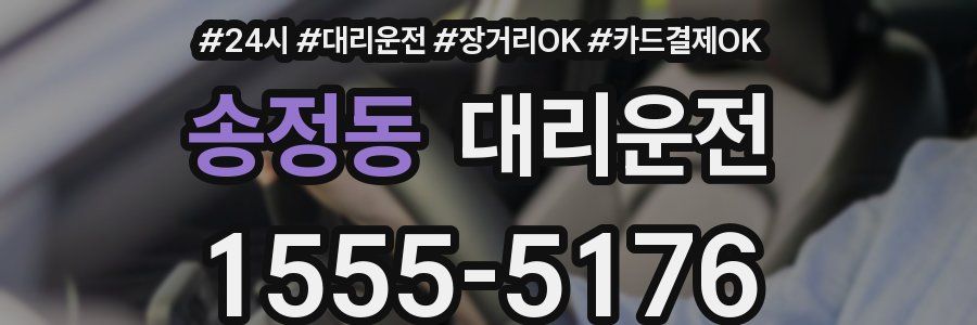 송정동 대리운전