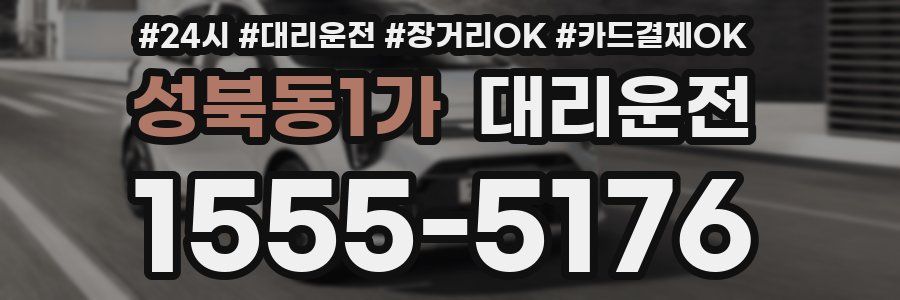 성북동1가 대리운전