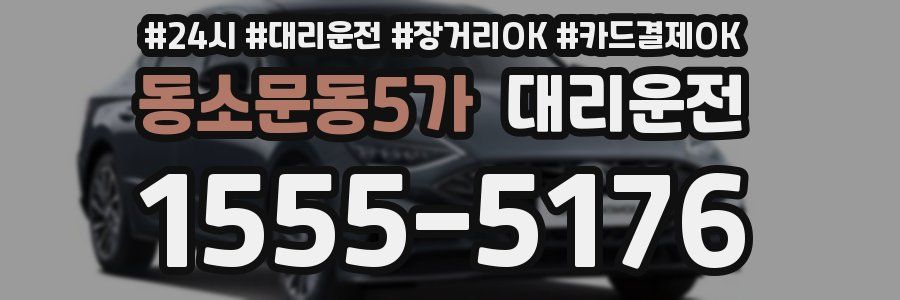 동소문동5가 대리운전