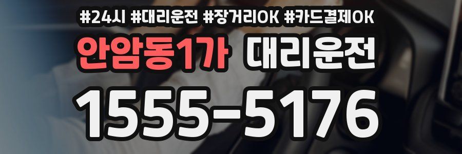 안암동1가 대리운전