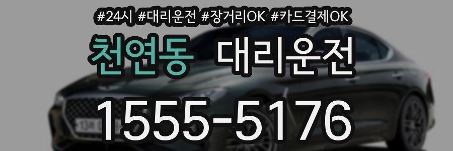 천연동 대리운전