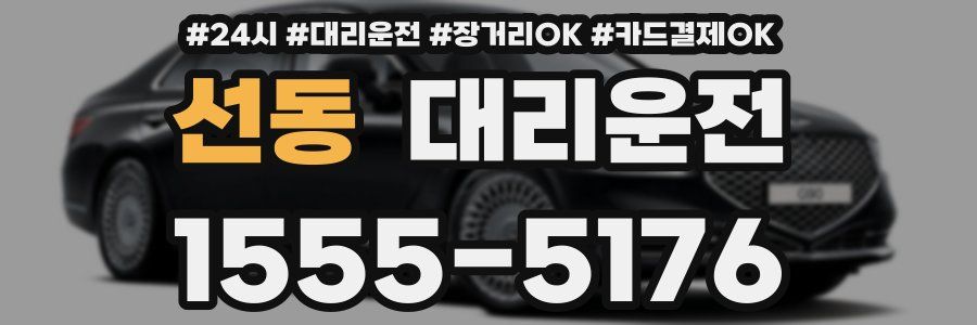 선동 대리운전