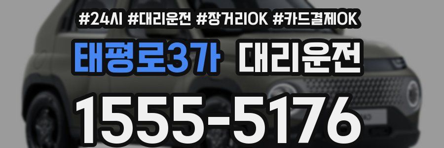 태평로3가 대리운전